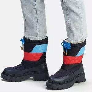 Coach Runaway Cold Weather Winter Snow Boots Puffer Moon